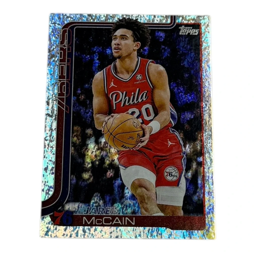 2024-25 Topps Jared McCain Philadelphia‎ 76ers Rookie Card  Silver Foil Parallel